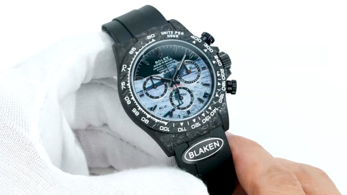 Rolex Daytona 40mm Full-Carbon Tiffany Blue Chronograph Rep