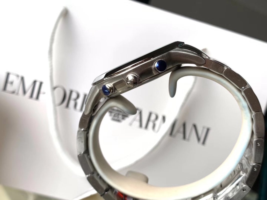 Armani AR2458 Chronograph Steel Watch Replica view