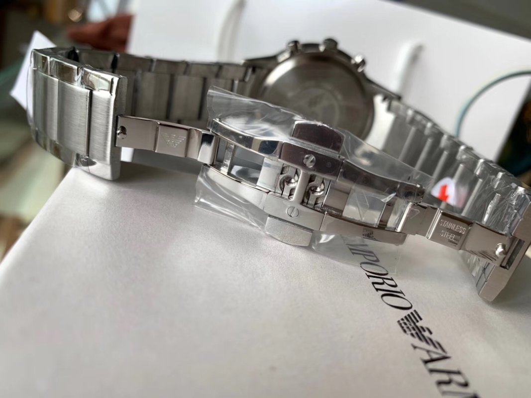 Armani AR2458 Chronograph Steel Watch Replica view