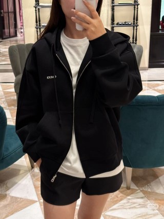 Dior Black Zip Hoodie Track Jacket