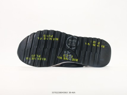 Premiata Mick 6696 Black Cream Leather Casual Sneaker view 4
