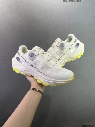 HOKA Fuga Ex3 White Lime Trail Running Shoe view 8