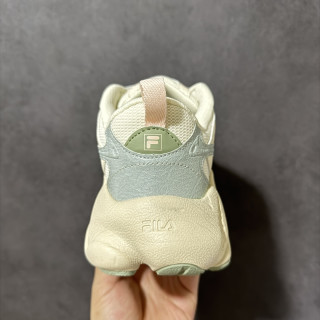 FILA Fern Chunky Sneaker Cream Sage Green view 5
