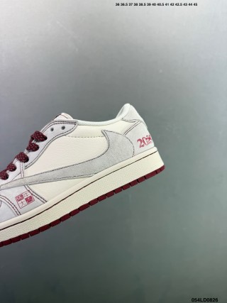 Jordan Air Jordan 1 Low Custom Burgundy White view 8