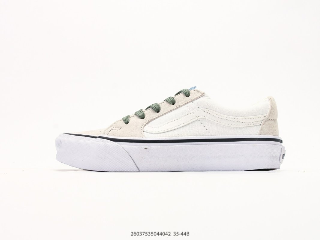 Vans SK8-Low Classic White Canvas Skate Shoe