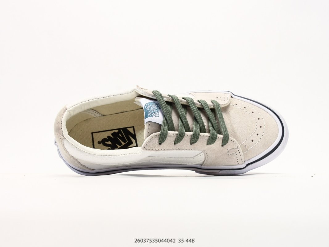 Vans SK8-Low Classic White Canvas Skate Shoe view