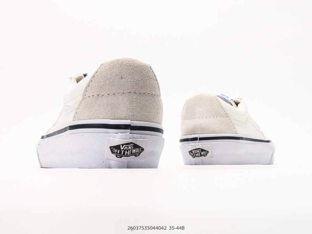 Vans SK8-Low Classic White Canvas Skate Shoe view