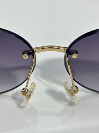 Dolce & Gabbana DG8016 Gold Chain Oval Sunglasses view 7