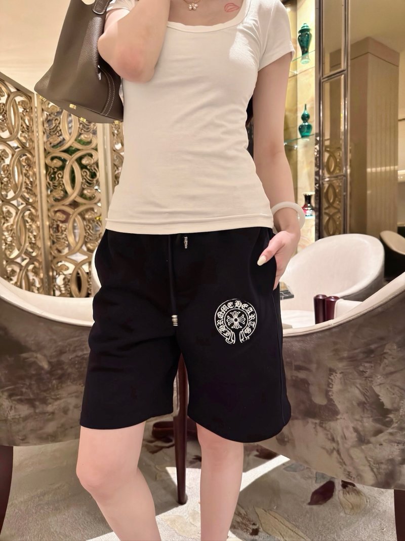 Chrome Hearts Black Embroidered Casual Shorts view