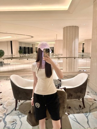 Chrome Hearts Black Embroidered Casual Shorts view 9