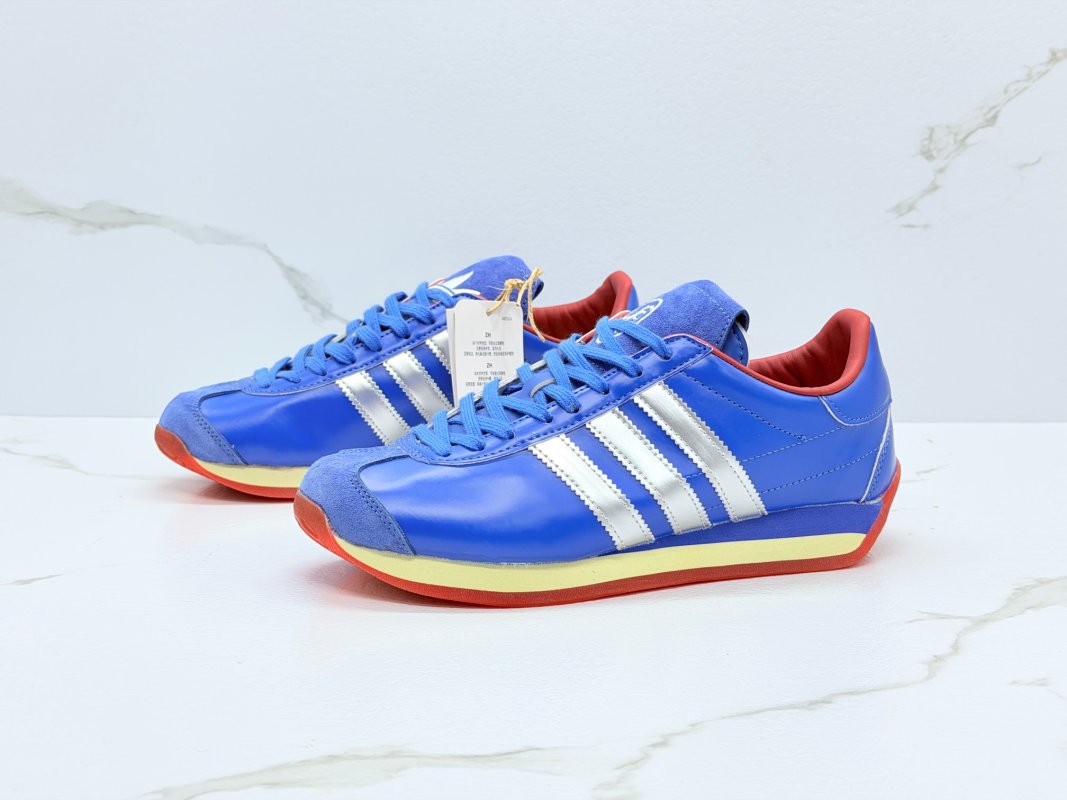 Adidas Country OG Blue Silver Low-Top Sneaker Replica view