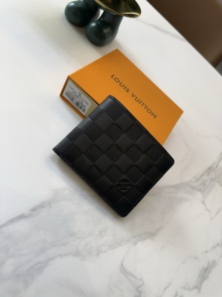Louis Vuitton Damier Infini Black Leather Bifold Wallet