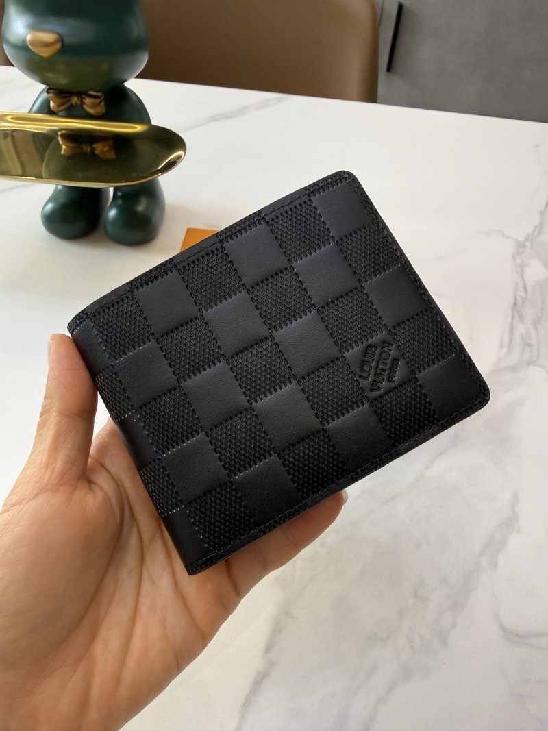 Louis Vuitton Damier Infini Black Leather Bifold Wallet view
