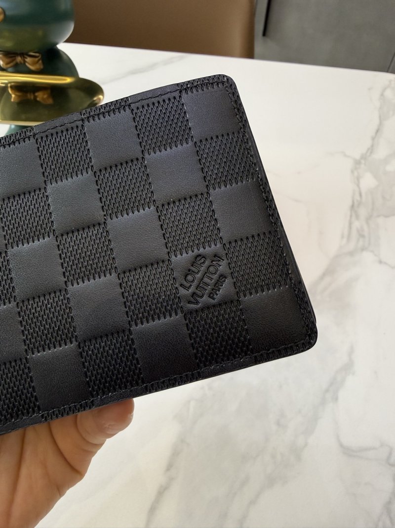 Louis Vuitton Damier Infini Black Leather Bifold Wallet view