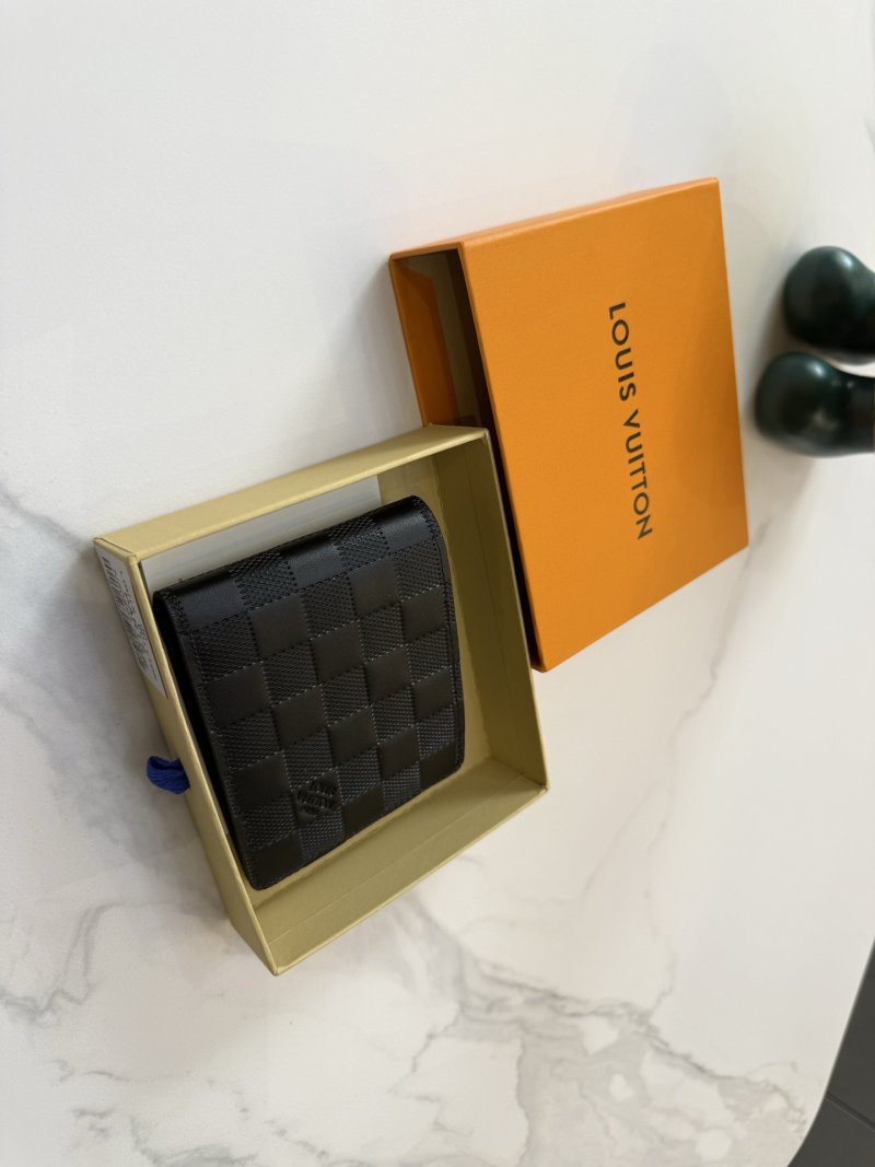Louis Vuitton Damier Infini Black Leather Bifold Wallet view