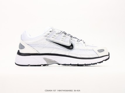 Nike P-6000 White Black Retro Running Shoe view 2