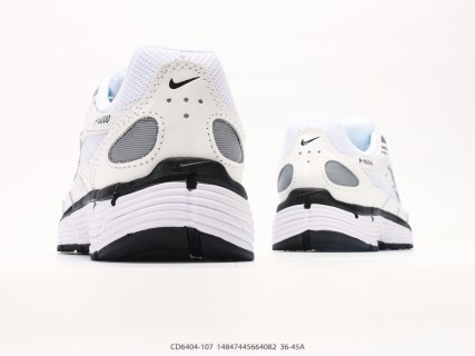 Nike P-6000 White Black Retro Running Shoe view 6