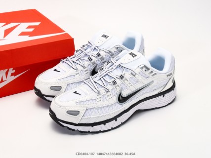 Nike P-6000 White Black Retro Running Shoe view 9