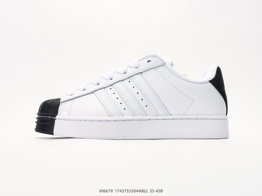 Adidas Superstar XLG White Black Shell Toe Platform Sneaker