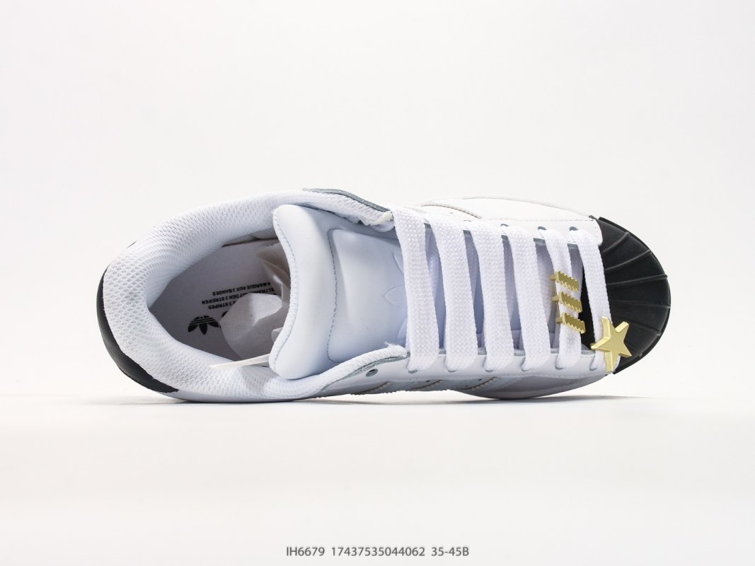 Adidas Superstar XLG White Black Shell Toe Platform Sneaker view