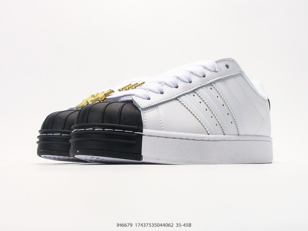Adidas Superstar XLG White Black Shell Toe Platform Sneaker view