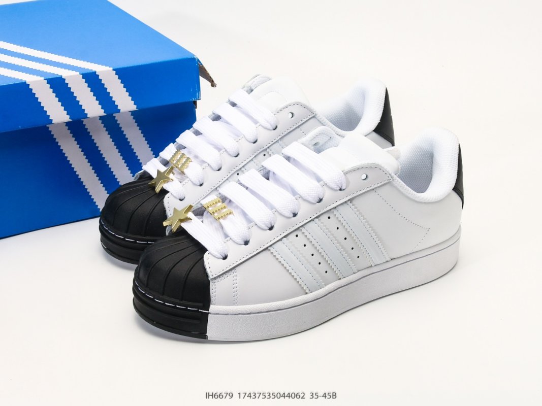 Adidas Superstar XLG White Black Shell Toe Platform Sneaker view
