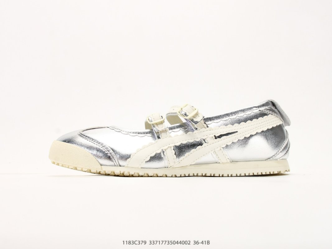 Onitsuka Tiger Mexico 66 Cream Silver Mary Jane UA Replica