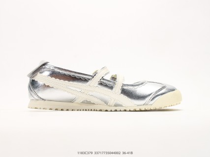 Onitsuka Tiger Mexico 66 Cream Silver Mary Jane UA Replica view 2