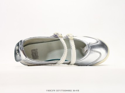 Onitsuka Tiger Mexico 66 Cream Silver Mary Jane UA Replica view 3