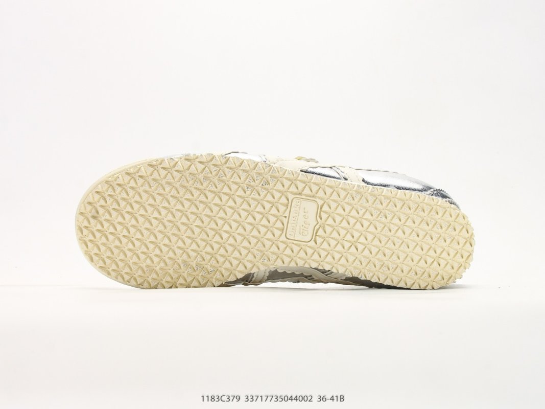 Onitsuka Tiger Mexico 66 Cream Silver Mary Jane UA Replica view
