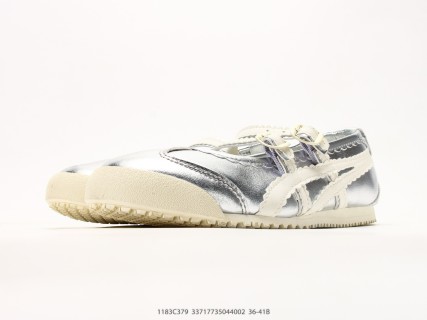 Onitsuka Tiger Mexico 66 Cream Silver Mary Jane UA Replica view 5