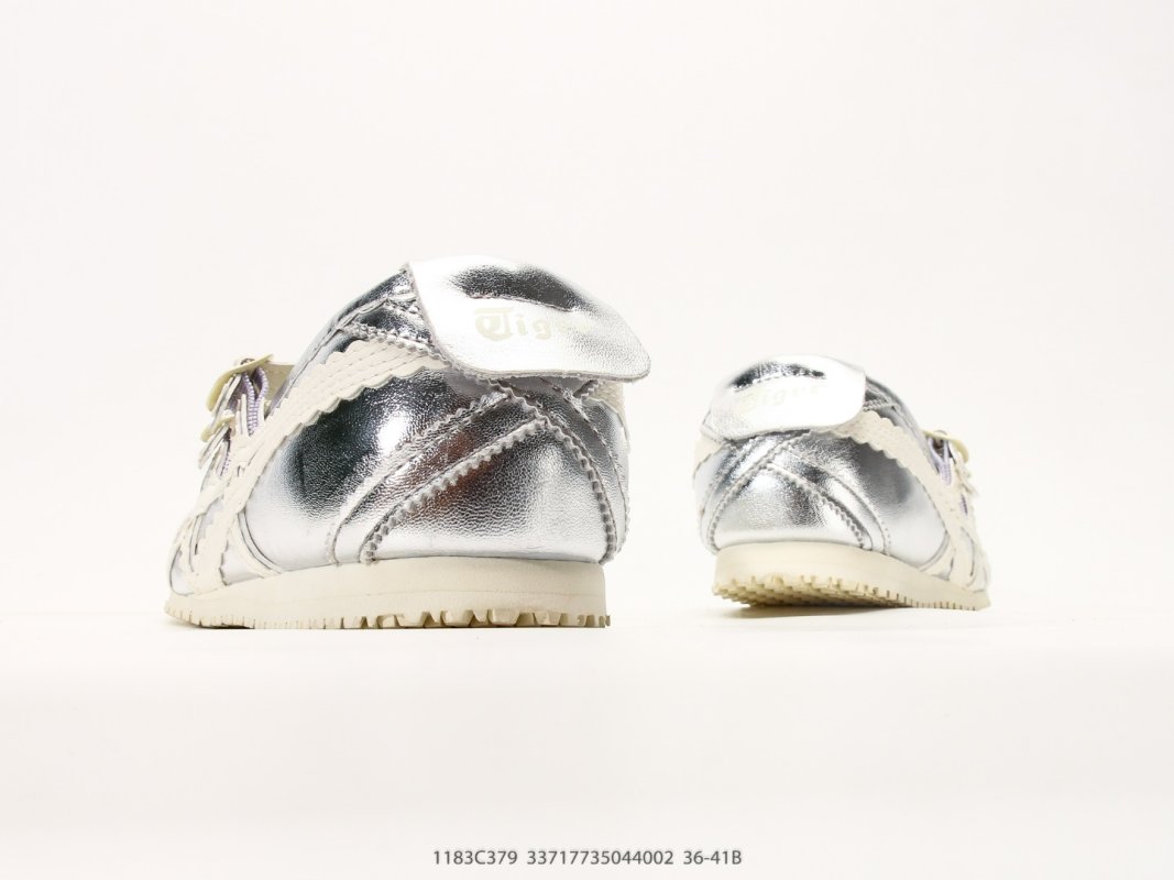 Onitsuka Tiger Mexico 66 Cream Silver Mary Jane UA Replica view