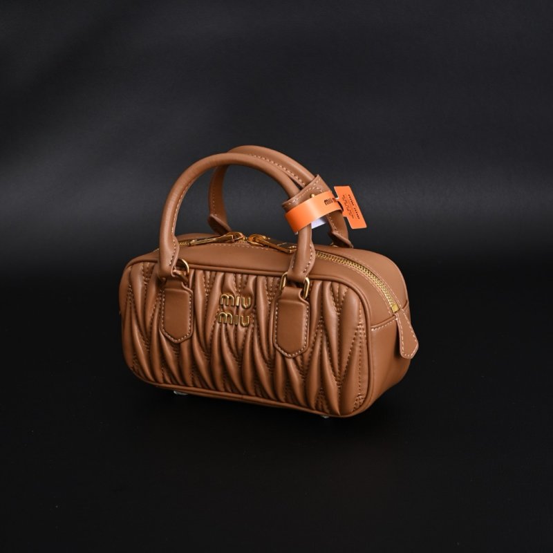Miu Miu Bowling Bag Cognac Leather view