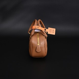 Miu Miu Bowling Bag Cognac Leather view 5