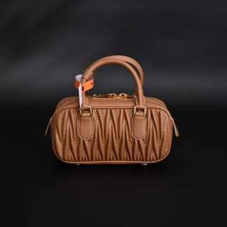 Miu Miu Bowling Bag Cognac Leather view 6