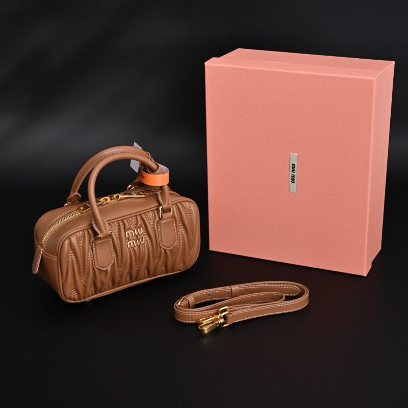 Miu Miu Bowling Bag Cognac Leather view
