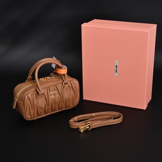 Miu Miu Bowling Bag Cognac Leather view 7