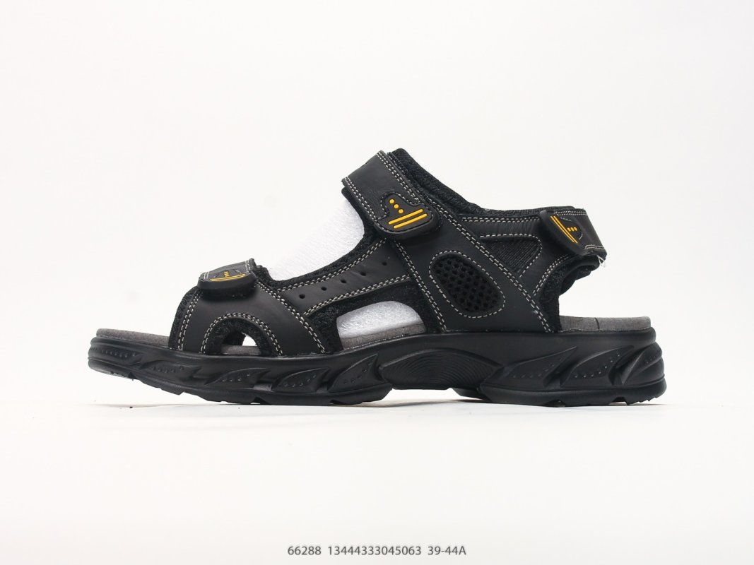 Ecco Offroad Leather Sandal Black Gold - UA Replica
