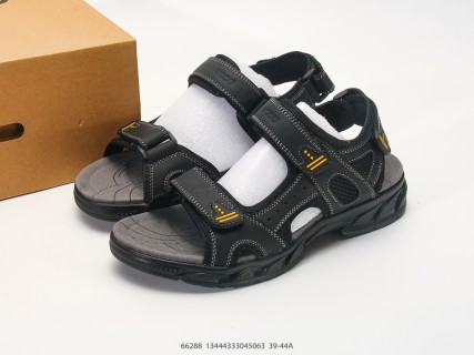 Ecco Offroad Leather Sandal Black Gold - UA Replica view 9