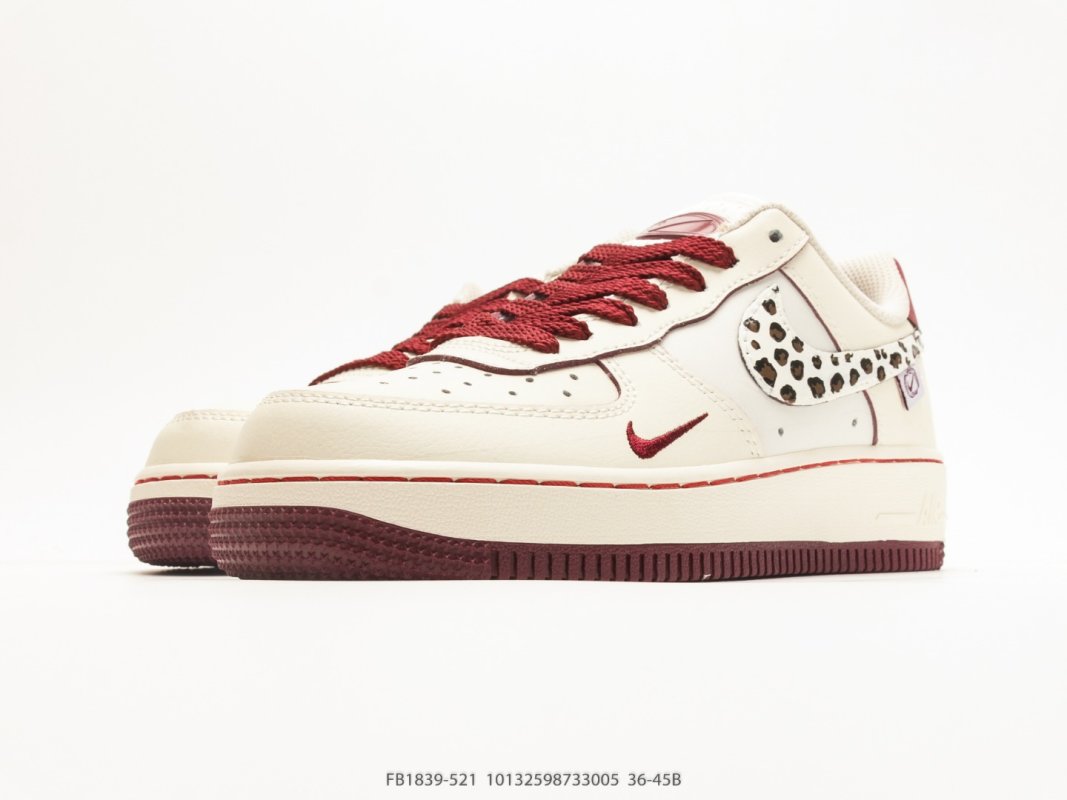 Nike Air Force 1 Low Wild Berry Leopard Shadow UA Replica view