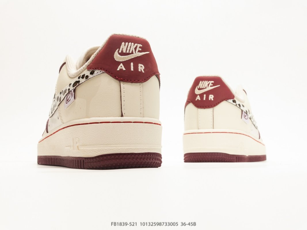 Nike Air Force 1 Low Wild Berry Leopard Shadow UA Replica view