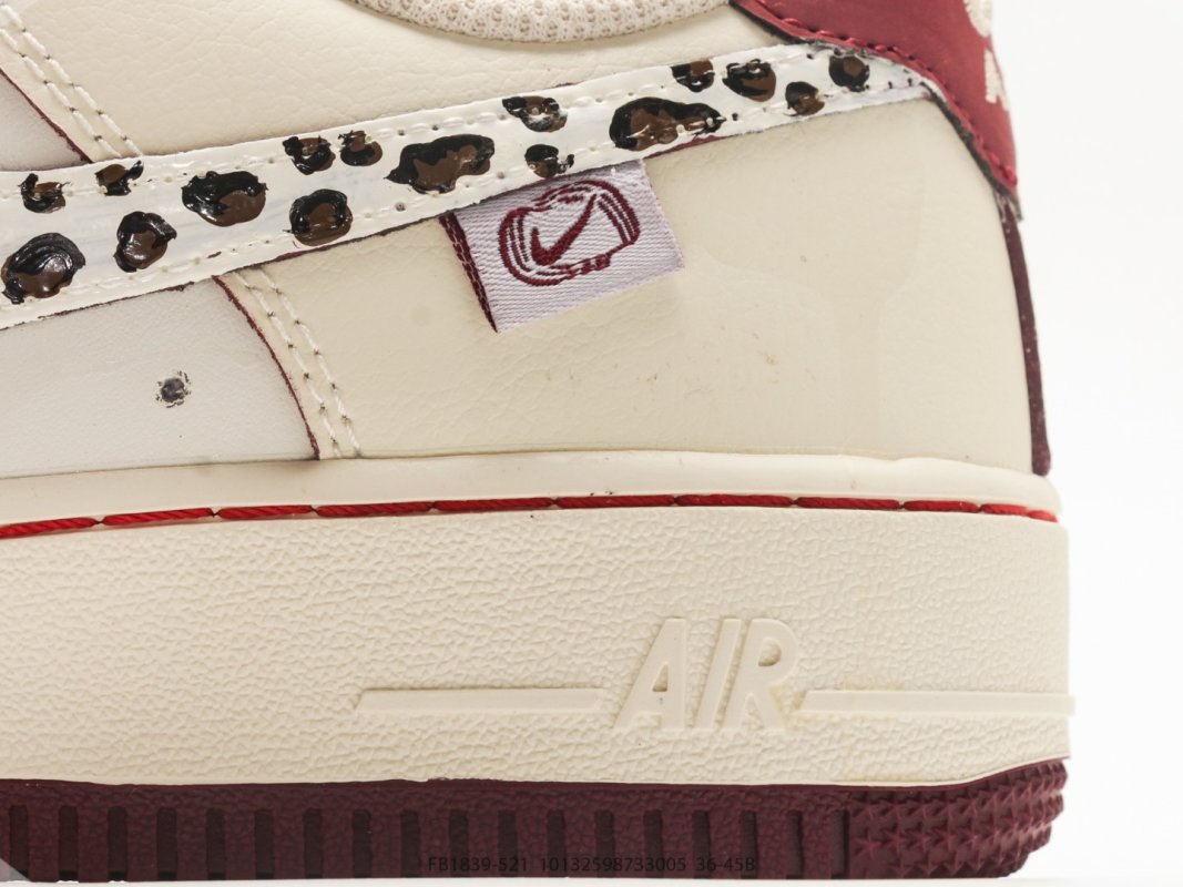 Nike Air Force 1 Low Wild Berry Leopard Shadow UA Replica view