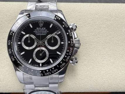Rolex Daytona Black Dial Chronograph Steel Watch view 1