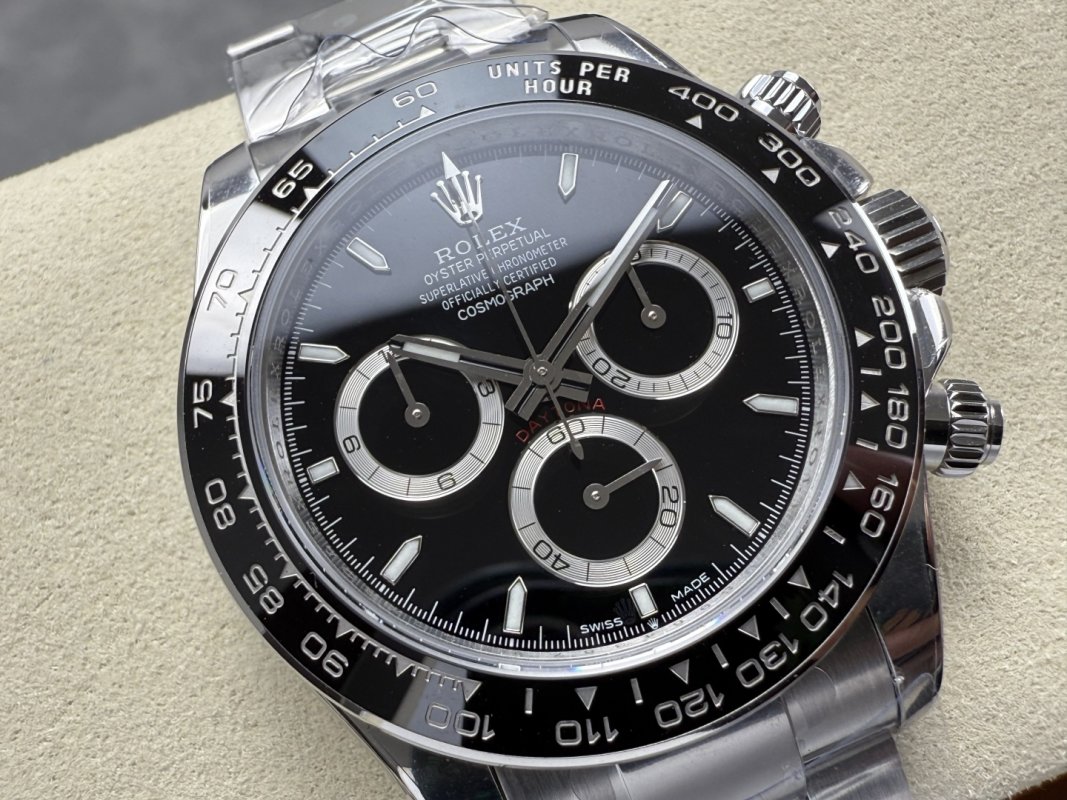 Rolex Daytona Black Dial Chronograph Steel Watch view