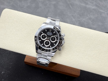 Rolex Daytona Black Dial Chronograph Steel Watch view 14