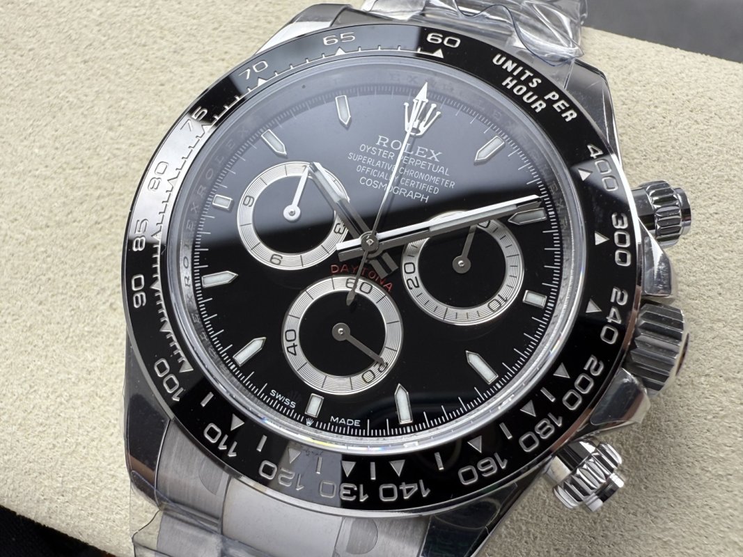 Rolex Daytona Black Dial Chronograph Steel Watch view
