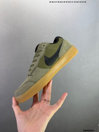 Nike SB Force 58 Olive Canvas Low Top Skate Shoe view 5