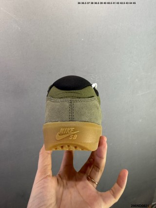 Nike SB Force 58 Olive Canvas Low Top Skate Shoe view 6