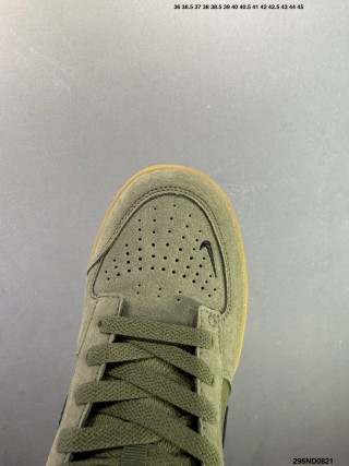 Nike SB Force 58 Olive Canvas Low Top Skate Shoe view 7