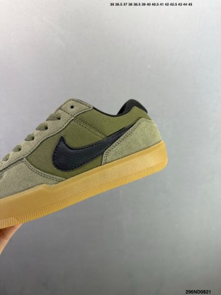 Nike SB Force 58 Olive Canvas Low Top Skate Shoe view 8
